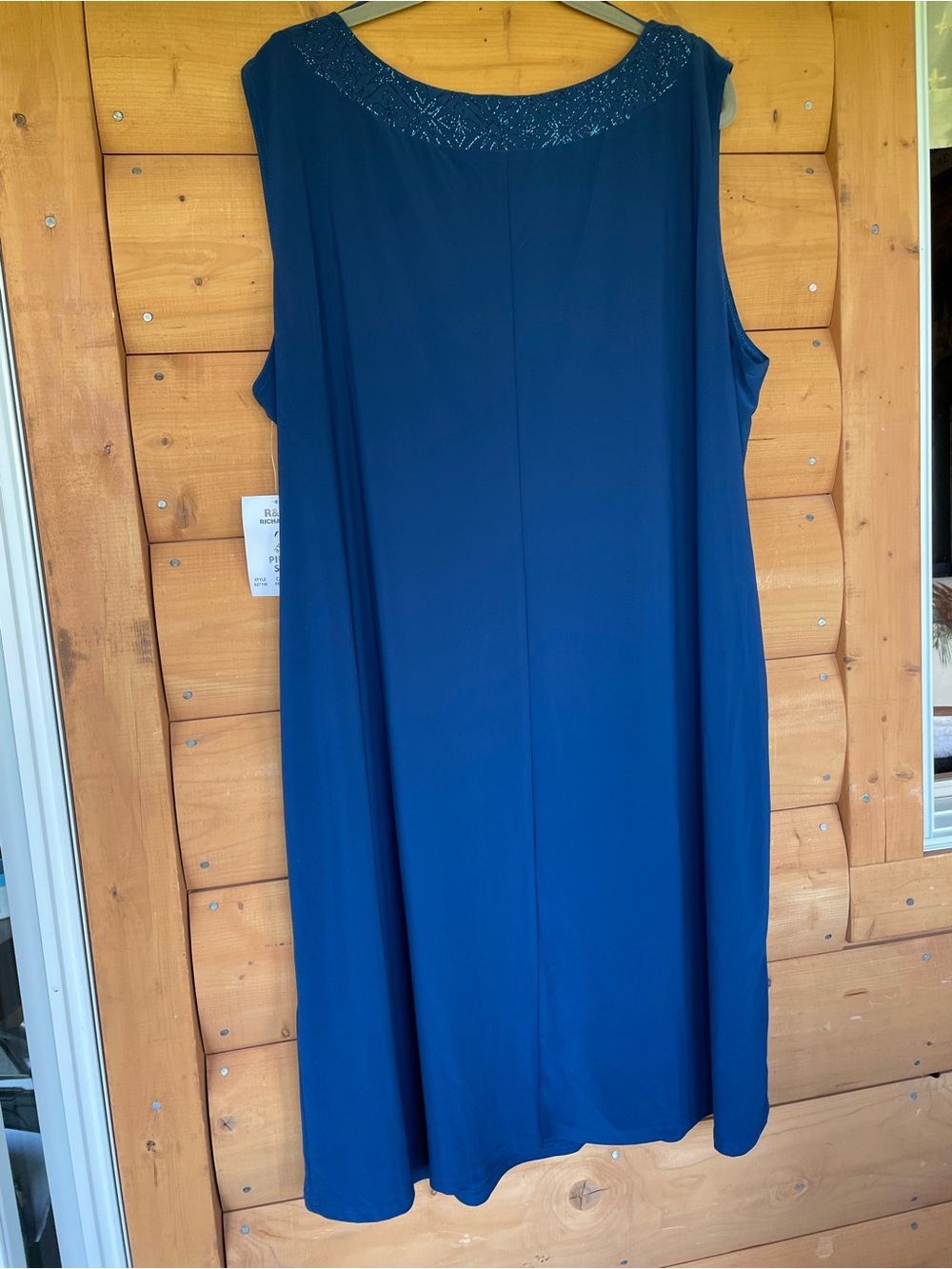 R&M Richards Blue 2 Piece Special Occasion Dress with Detailed Neckline 2X NWT - Picture 3 of 12